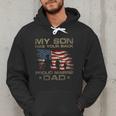 My Son Has Your Back Marine Dad Camouflage Men Hoodie