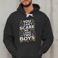 Son Dad Jokes You Can't Scare Me I Have Two Boys Men Men Hoodie Son Dad Jokes You Can't Scare Me I Have Two Boys Men Men Hoodie