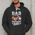 Sports Dad Of The Birthday Baller Sports Family Party Men Hoodie