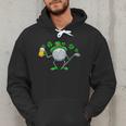 St Patricks Day Golf Golfing Irish Golfer Beer Humor Men Dad Men Hoodie