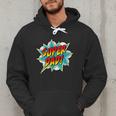 Super Dad Comic Book Superhero Father's Day Men Hoodie Super Dad Comic Book Superhero Father's Day Men Hoodie
