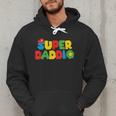 Super Gamer Dad Unleashed Celebrating Fatherly Powers Men Hoodie