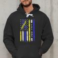T21 Dad American Flag Down Syndrome Awareness Men Hoodie