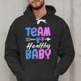 Team Healthy Baby Gender Reveal Pregnancy Mom Dad Men Hoodie