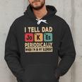 I Tell Dad Jokes Periodically Retro Papa Fathers Day Men Men Hoodie