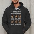 Things I Do In My Spare Time German Shepherd Dog Dad Mom Men Hoodie