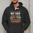 Trucker Father's Day To The World My Dad Is Just A Trucker Men Hoodie