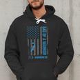 Type 1 Diabetes Awareness T1D Dad Of Warrior Type 1 Diabetic Men Hoodie