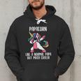 Unicorn Dad Girl Birthday Party Clothing Papacorn Men Hoodie