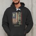 USA American Flag Archery Dad Men Hoodie