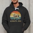 Vintage Axolotl Dad Axolotl Lovers Daddy Father's Day Men Hoodie