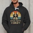 Vintage Boston Terrier Dad Dog Lovers Father's Day Tee Men Hoodie