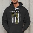 Vintage Proud Army Dad With American Flag Men Hoodie
