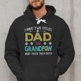 Vintage I Have Two Titles Dad And Grandpaw Dog Lover Men Hoodie
