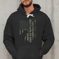 Vintage USA Camo Flag Proud Rottweiler Dad Rottie Silhouette Men Hoodie