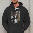 Vintage USA Flag Billiards Player Proud Pool Dad Men Hoodie