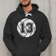 Volleyball Player 13 Volleyball Mom Dad Jersey Number 13 Men Hoodie