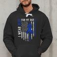 I Wear Blue For My Dad Colon Cancer Awareness Blue USA Flag Men Hoodie I Wear Blue For My Dad Colon Cancer Awareness Blue USA Flag Men Hoodie
