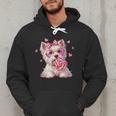 Westie Dog Valentines Day Dog Mom Westie Dad Candy Sucker For Men Women Girls Kids Men Hoodie