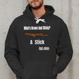 What's Brown And Sticky A Stick -Dad Jokes- Men Hoodie