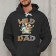 Wild Dad 1St Birthday Safari Jungle Animal Truck Men Hoodie Wild Dad 1St Birthday Safari Jungle Animal Truck Men Hoodie