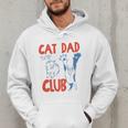 ON Back Cat Dad Club Life Is Better With Cats Father's Day Men Hoodie