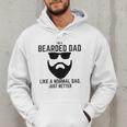 Bearded Dad Beard Humor Superhero Men Hoodie
