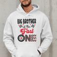 Big Brother Of The Fast One Car Racing Dad 1St Birthday Boy Men Hoodie
