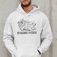 Bulldog Rolling Fatties Dog Mom Dad Owner Men Hoodie
