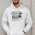 Catch Ya Later Vintage Fishing Lures Outdoor Dad Son Men Hoodie