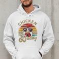 Chicken-Shirt Rooster Daddy Vintage Farmer Dad Father Men Hoodie