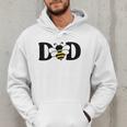 Dad Bee Cute Beekeeping 1st Birthday Matching Family Dada Men Hoodie