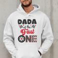 Dada Of The Fast One Car Racing Dad 1St Birthday Boy Men Hoodie
