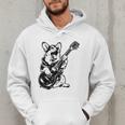 Dog Guitarist Guitar Pembroke Welsh Corgi Dad Mom Men Hoodie