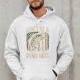 Don't Be A Dumb Bass Fish Camo American Flag Dad Jokes Men Hoodie