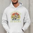 Easily Distracted Duck Hunting Dad Hunter Son Daughter Men Hoodie