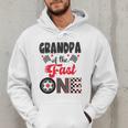 Grandpa Of The Fast One Car Racing Dad 1St Birthday Boy Men Hoodie