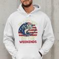 I'm Hooker On The Weekends Dirty Bass Dad Fishing Men Hoodie