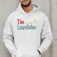 Lawn Mowing Lawnfather Dad Lawn Mower Gardening Men Hoodie