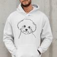Line Art Dad Mom Dog Bichon Frise Men Hoodie Line Art Dad Mom Dog Bichon Frise Men Hoodie