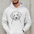 Line Art Dad Mom Dog Sheepadoodle Men Hoodie