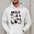 MILF Man I Love Ferrets Ferret Mom Dad Ferret Owner Men Hoodie