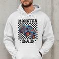 Monster Truck Dad Family Matching Monster Trucks Birthday Men Hoodie