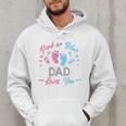 Pink Or Blue Dad Loves You Gender Reveal Men Hoodie