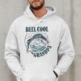 Reel Cool Grandpa Fishing Dad Father's Day Fisherman Men Hoodie