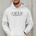 Science Nerd Dad Fathers Day Element Periodic Table Men Hoodie