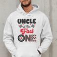Uncle Of The Fast One Car Racing Dad 1St Birthday Boy Men Hoodie
