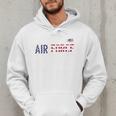 US Flag Proud Air Force Dad Men Hoodie