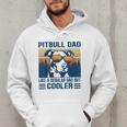 Vintage Pitbull Dad Like A Regular Dad But Cooler Men Hoodie