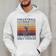 Volleyball Dad Like A Normal Dad Only Cooler Vintage Men Hoodie